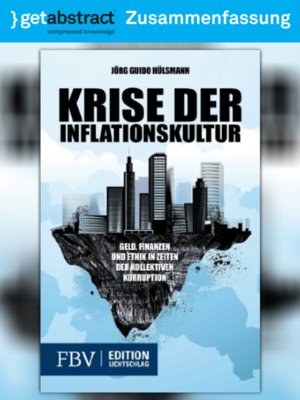 cover image of Krise der Inflationskultur (Zusammenfassung)
